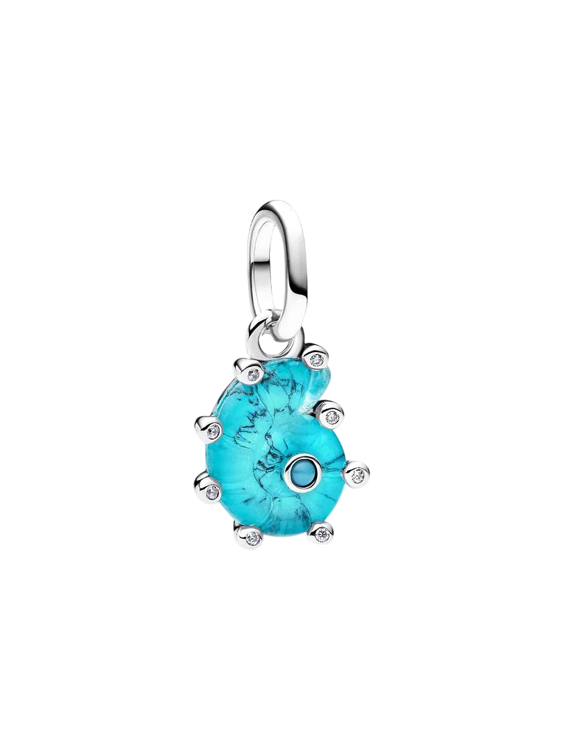Pandantiv Melc de Mare Murano Albastru