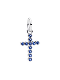 Pandantiv Cruce Strălucitoare Albastră