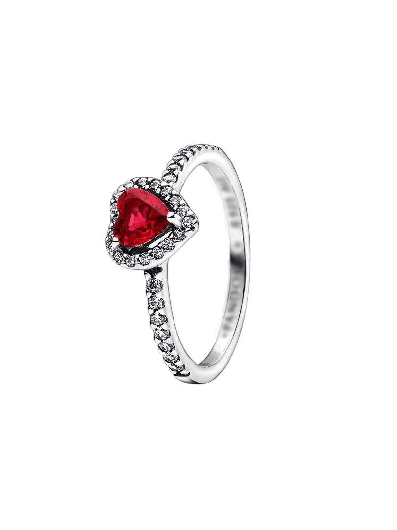 Inel Inimă de Rubin