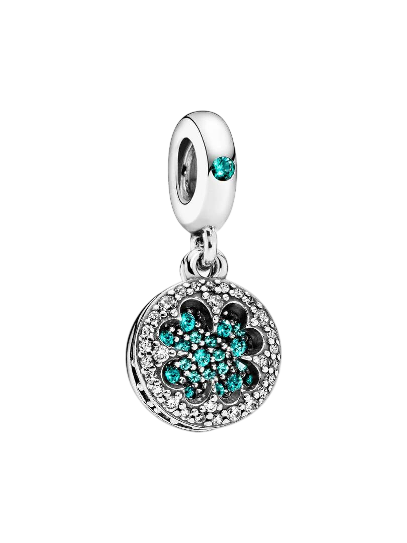 Pandantiv Trifoi cu Patru Foi Strălucitor