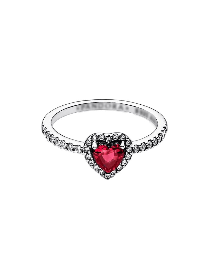 Inel Inimă de Rubin