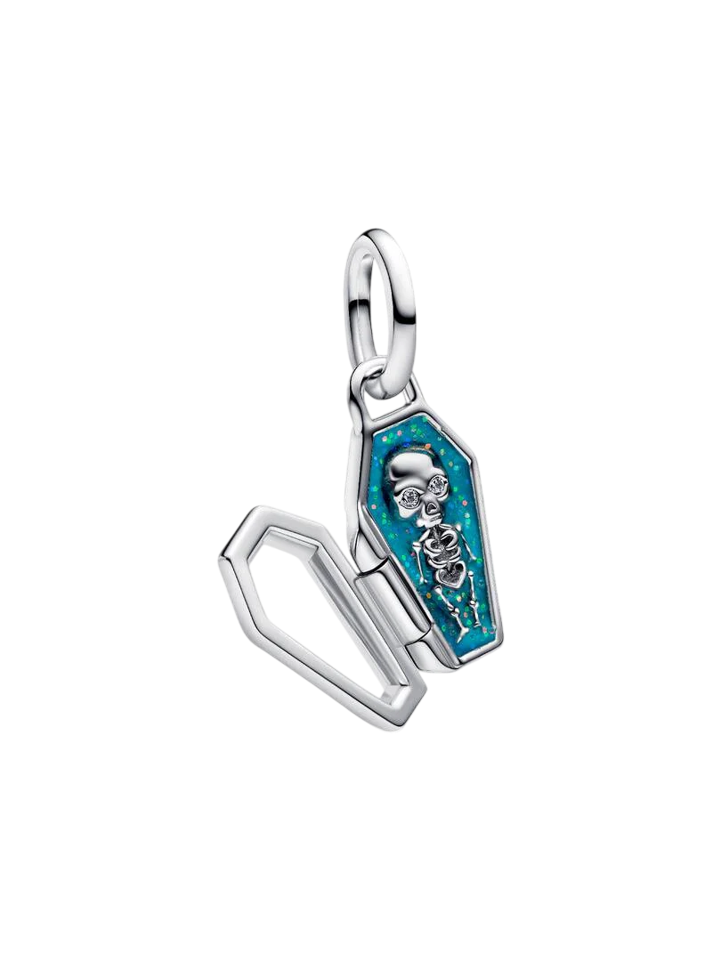 Pandantiv cu Schelet în Sicriu