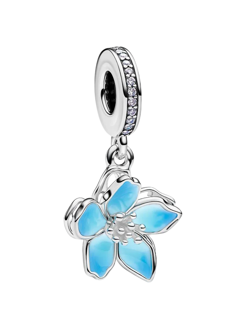 Pandantiv Floare de Cireș Albastră