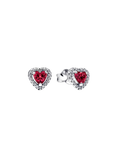 Cercei Inimă de Rubin