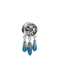 Talisman Dreamcatcher cu Pene Albastre